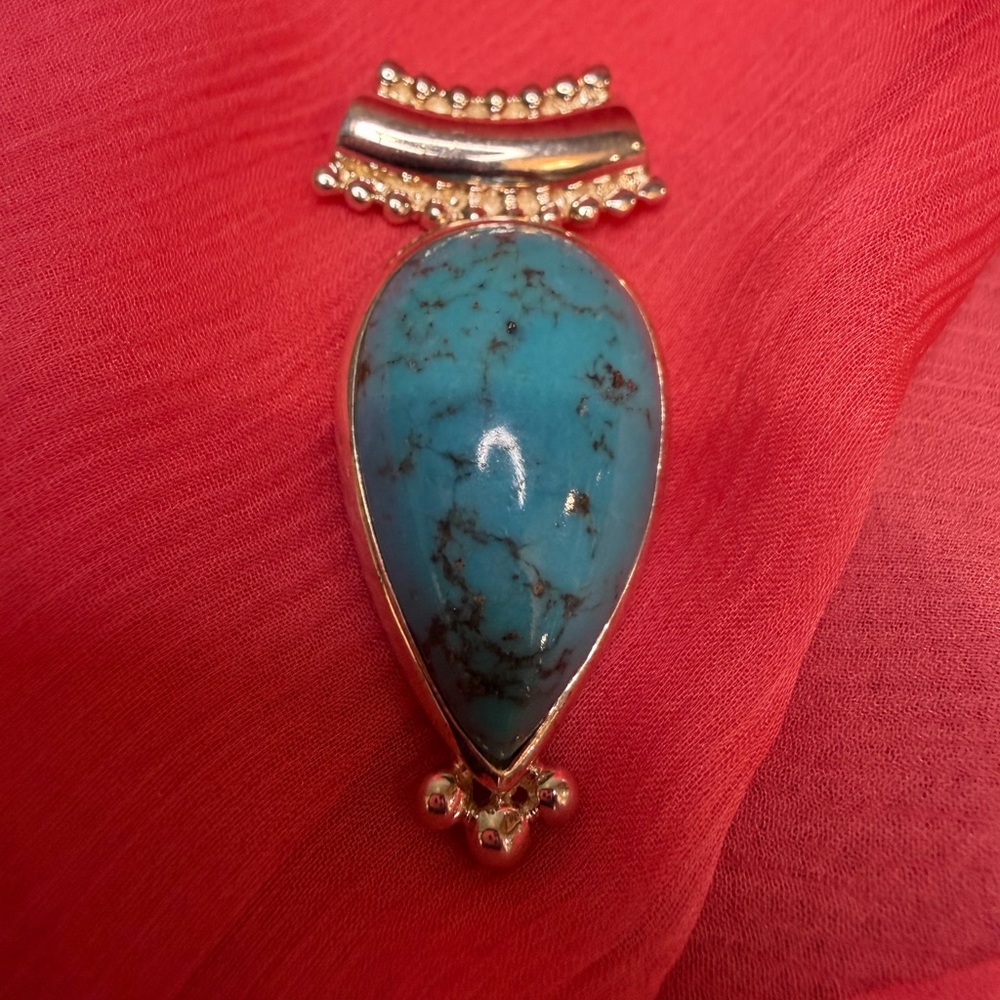 Whitney Kelly Sterling Silver Turquoise Pendant